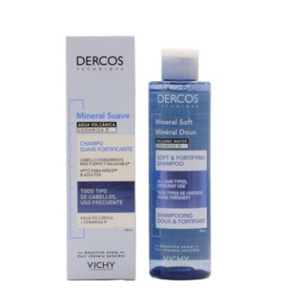 vichy dercos mineral suave champú fortificante 200 ml