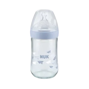Biberón NUK Cristal First Choice Látex 240ml | Anticólico 0-6M