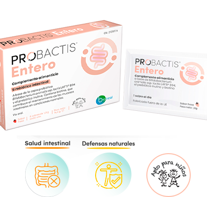 probactis entero kids probiótico infantil 8 sobres 1,8 g