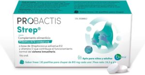 Probactis Strep 30 Pastillas Sabor Fresa