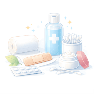 categoria material de cura ilustracion