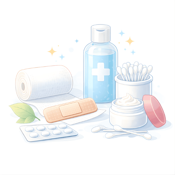 categoria material de cura ilustracion