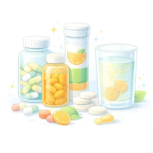 Vitaminas y suplementos alimenticios para el bienestar diario