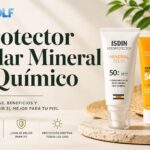 Protector solar mineral o químico en rutina facial diaria