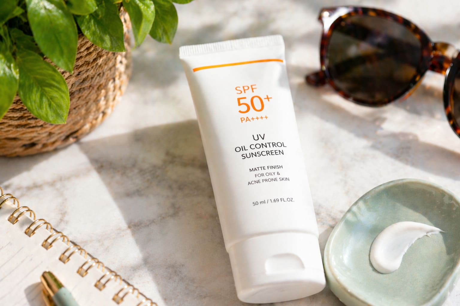 Protector solar oil free para piel grasa con acabado toque seco