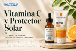 Vitamina C y protector solar para una piel luminosa y protegida
