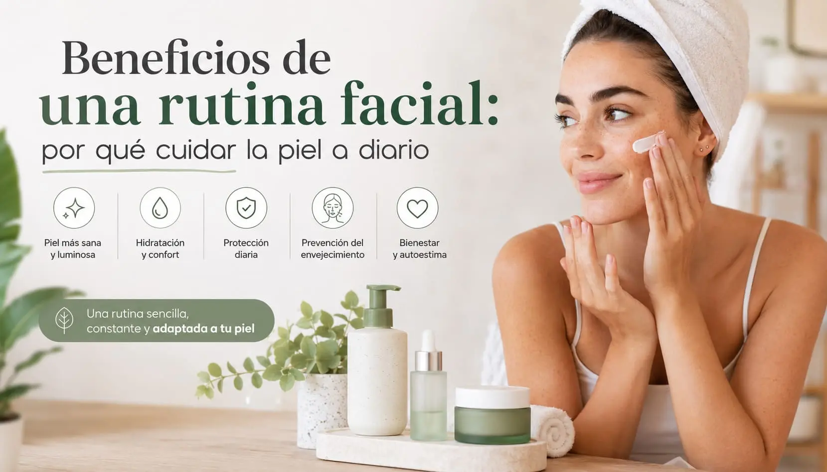 Beneficios de una rutina facial para cuidar la piel a diario