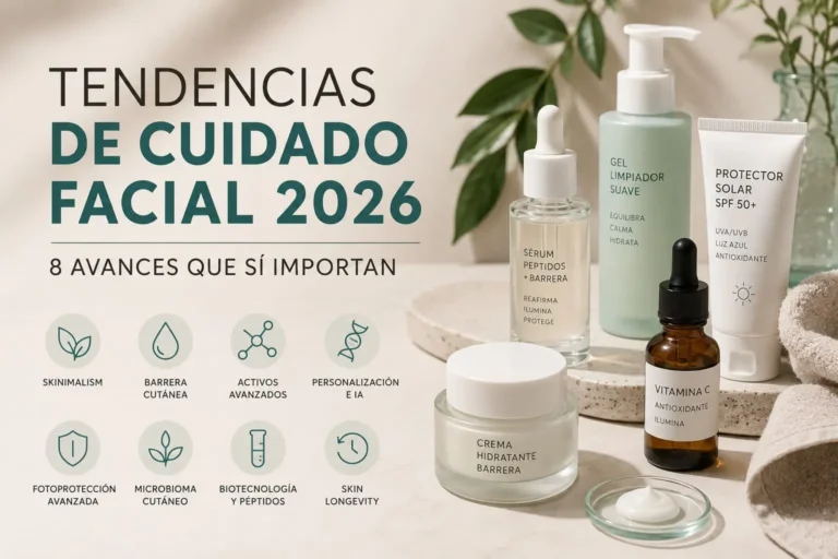 Tendencias de cuidado facial 2026 y avances en skincare